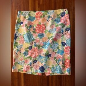 Talbots Colorful Floral Skirt | Size 12 | Bright & Breezy Everyday Style